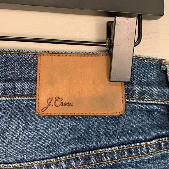 J Crew selvedge toothpick woman’s size 30 denim jeans medium blue wash color - Picture 10 of 10